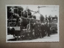 Cham Zug Nachbildung Spanisch Brötli Bahn mit Personal 1947