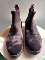 Chelsea Navyboot Stiefel aus Wildleder Braun 