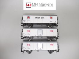 Rivarossi 3-teiliges Kühlwagenset SBB CFF FFS ohne OVP DC