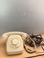 Vintage Wählscheiben-Telefon Beige – Klassiker