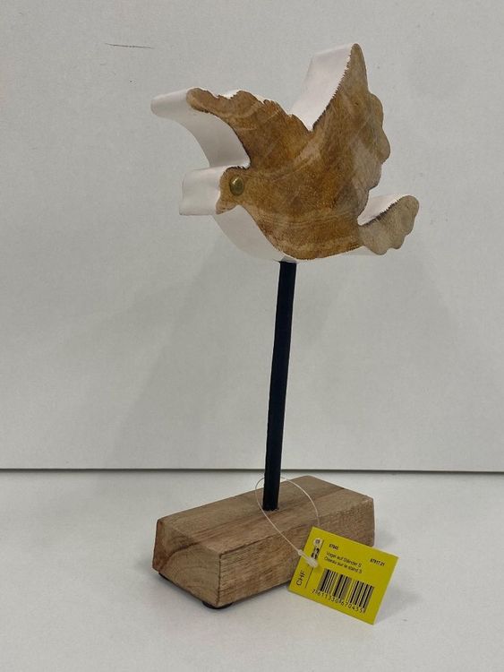STOBAZA Holzvogel Ornament - Deko Vogel Für Regal & Tisch