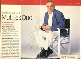 Paul Riniker Autogramm signiert Magazinbild 15x21cm