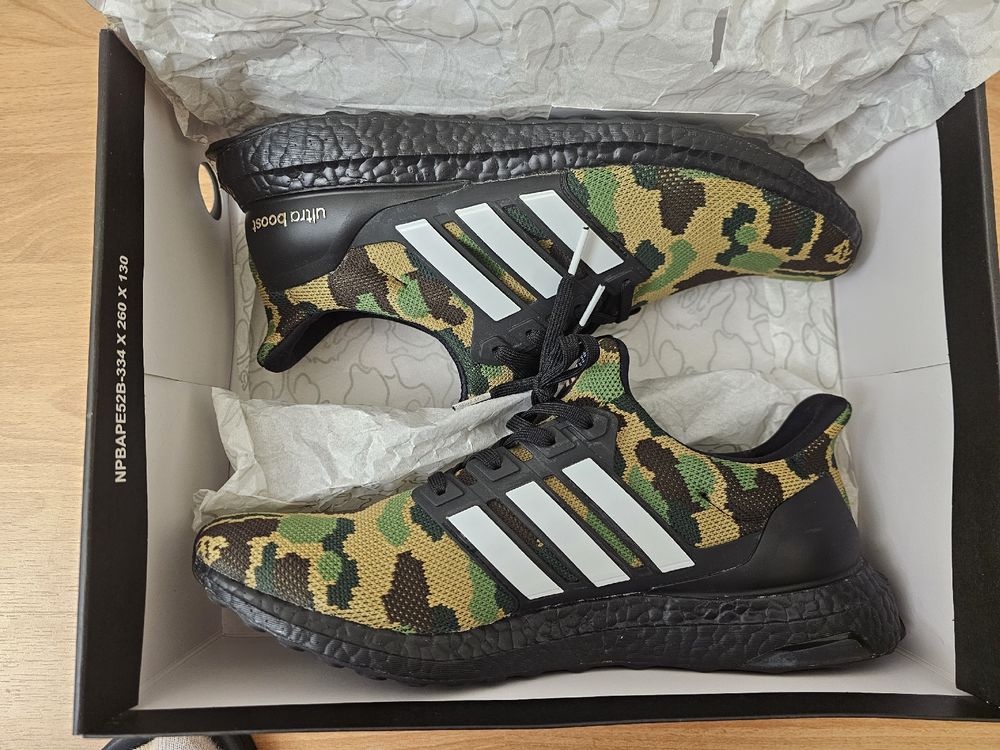 Adidas ultra boost 4.0 bape camo black best sale