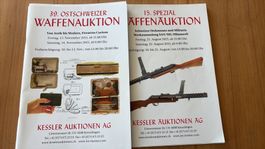 Kessler Waffenauktion 2 Kataloge Jahr 2015