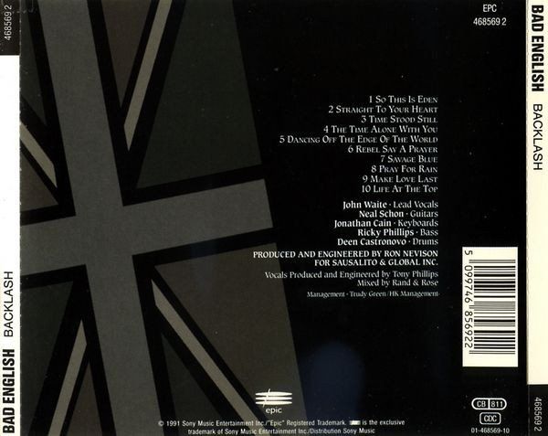 CD: Bad English – Backlash – Usato da St.Gallen venduto da jalamusic 1