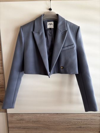 Zara Blazer, hellblau, Grösse M - Perfekt für den Frühling!