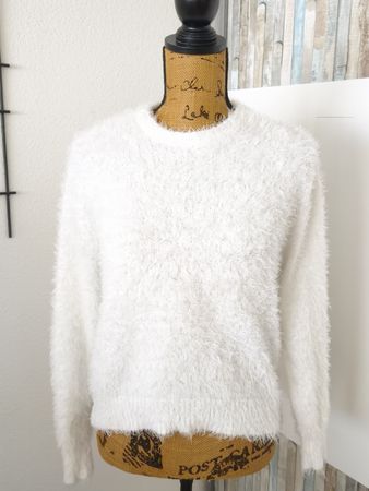 Pullover Divided H&M flauschig weiss Grösse XS 