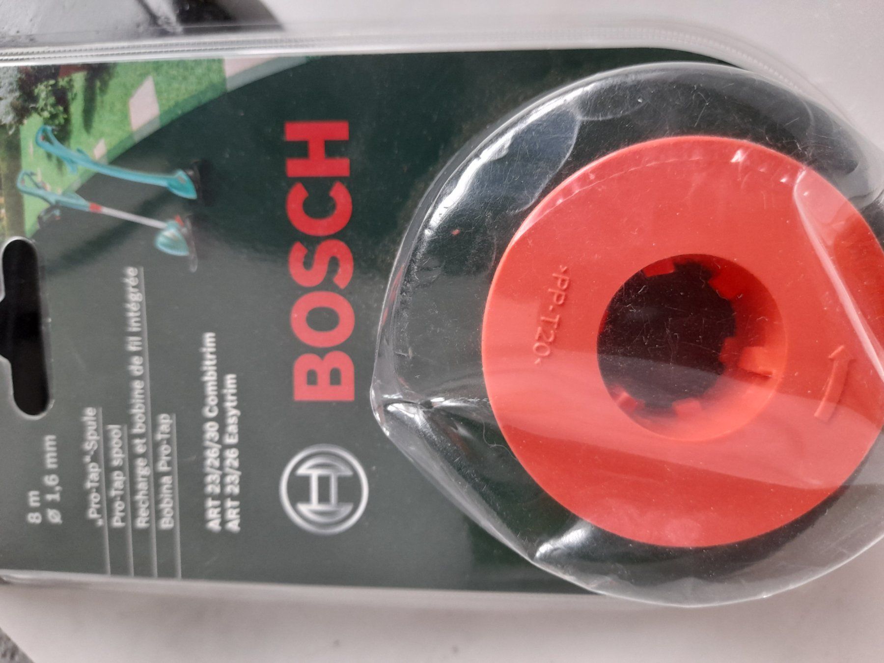 Bosch Tagliaerba: Bosch Pro-Tap Spule Rasentrimmer – Nuovo e nell'imballaggio originale da Guschelmuth venduto da farang40