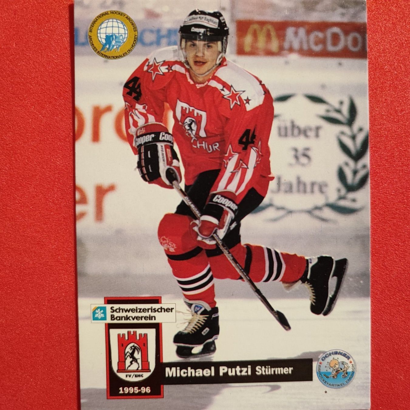 Carte collezionabili: Michael Putzi - EHC CHUR - 1995/96 – Usato da Dübendorf venduto da kb86_MOVIE