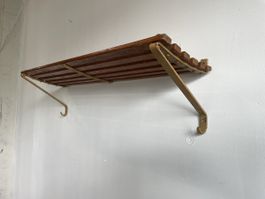 Vintage Garderobe Gepäckablage Hutablage Bistro