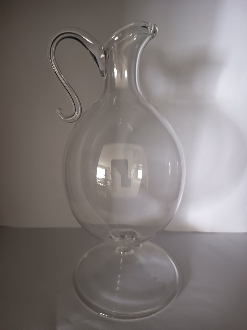 Caraffe: Glaskaraffe mundgeblasen R. Burri mit Griff – Usato da Wangen b. Olten venduto da crea_look 2