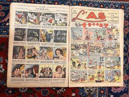 1938 L‘AS BD Illustré 2ème année reliure de l‘editeur 40-65