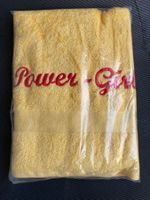 besticktes Duschtuch "Power-Girl"