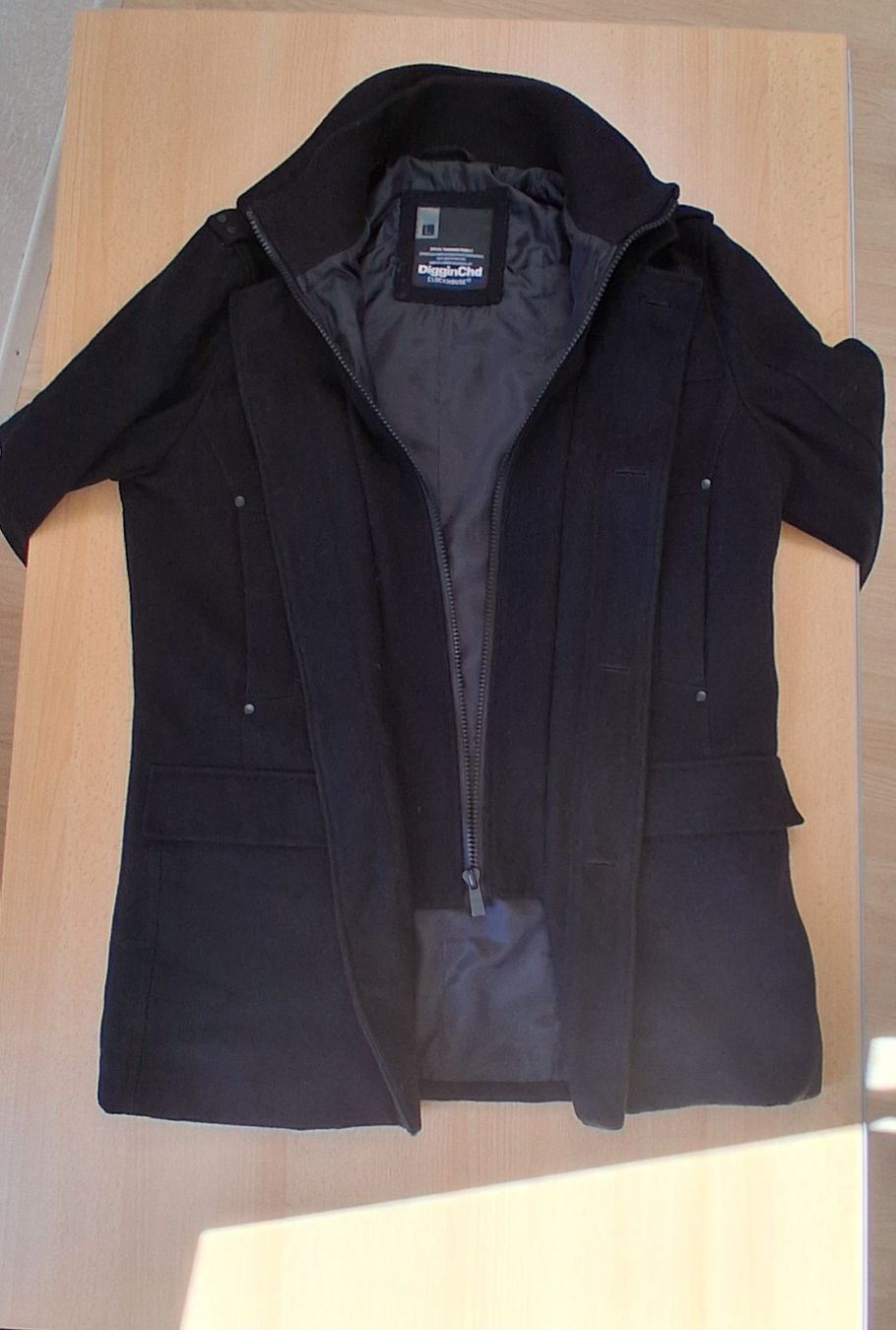 C&A Cappotti: Herrenmantel schwarz Grösse L – Usato da Gretzenbach venduto da joa_bc77 2
