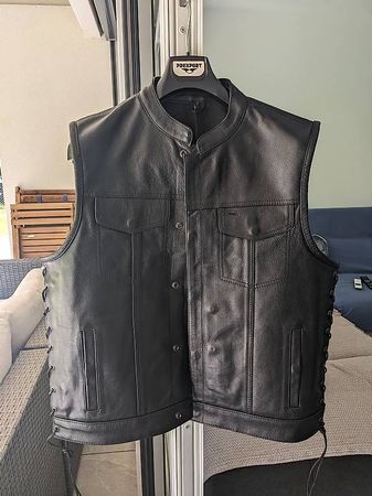 Gilet in pelle Milwaukee Leather LKM3712  Taglia L  NUOVO
