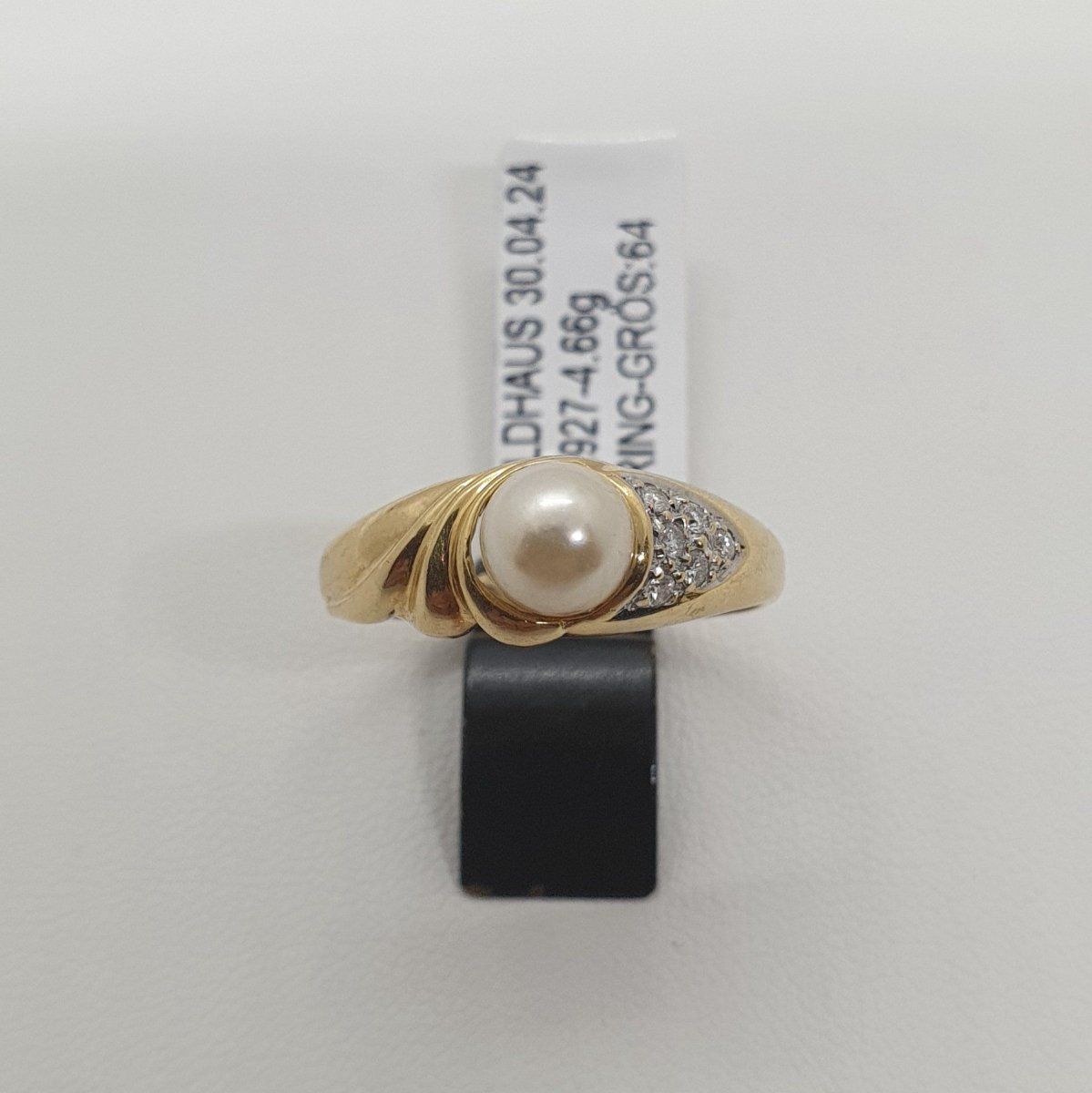 Anelli: Echt 18K Gold - S.W.P, Diamant Ring – Usato da Luzern venduto da Luzern-Goldhaus