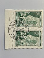 1930, Jungfrau, ZNr. 179 im stehenden Paar, gestempelt BIEL