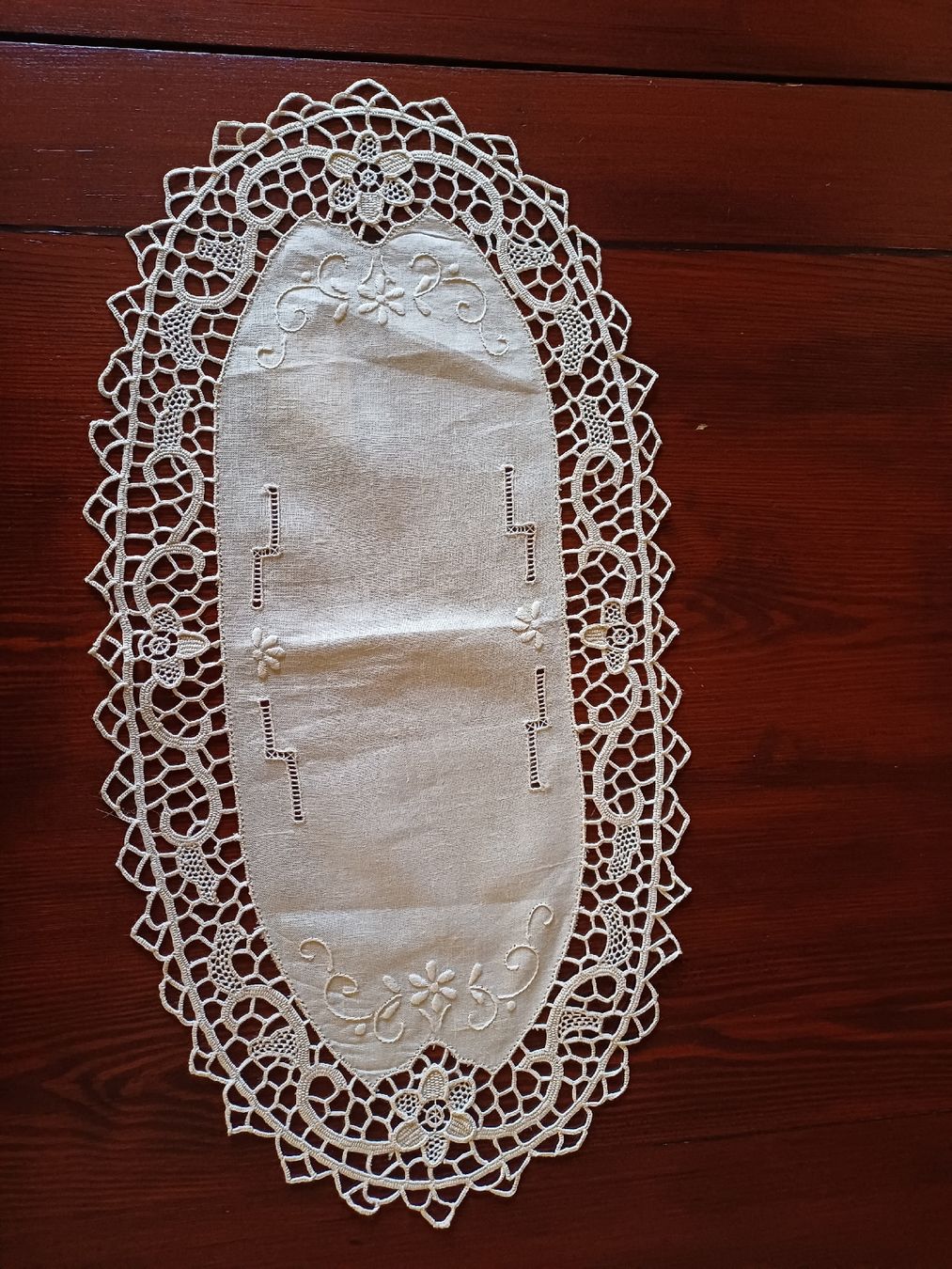 Tessuti: Echt Handarbeit Deckeli ca.25x50 cm – Nuovo (secondo la descrizione) da Gächliwil venduto da lesidees