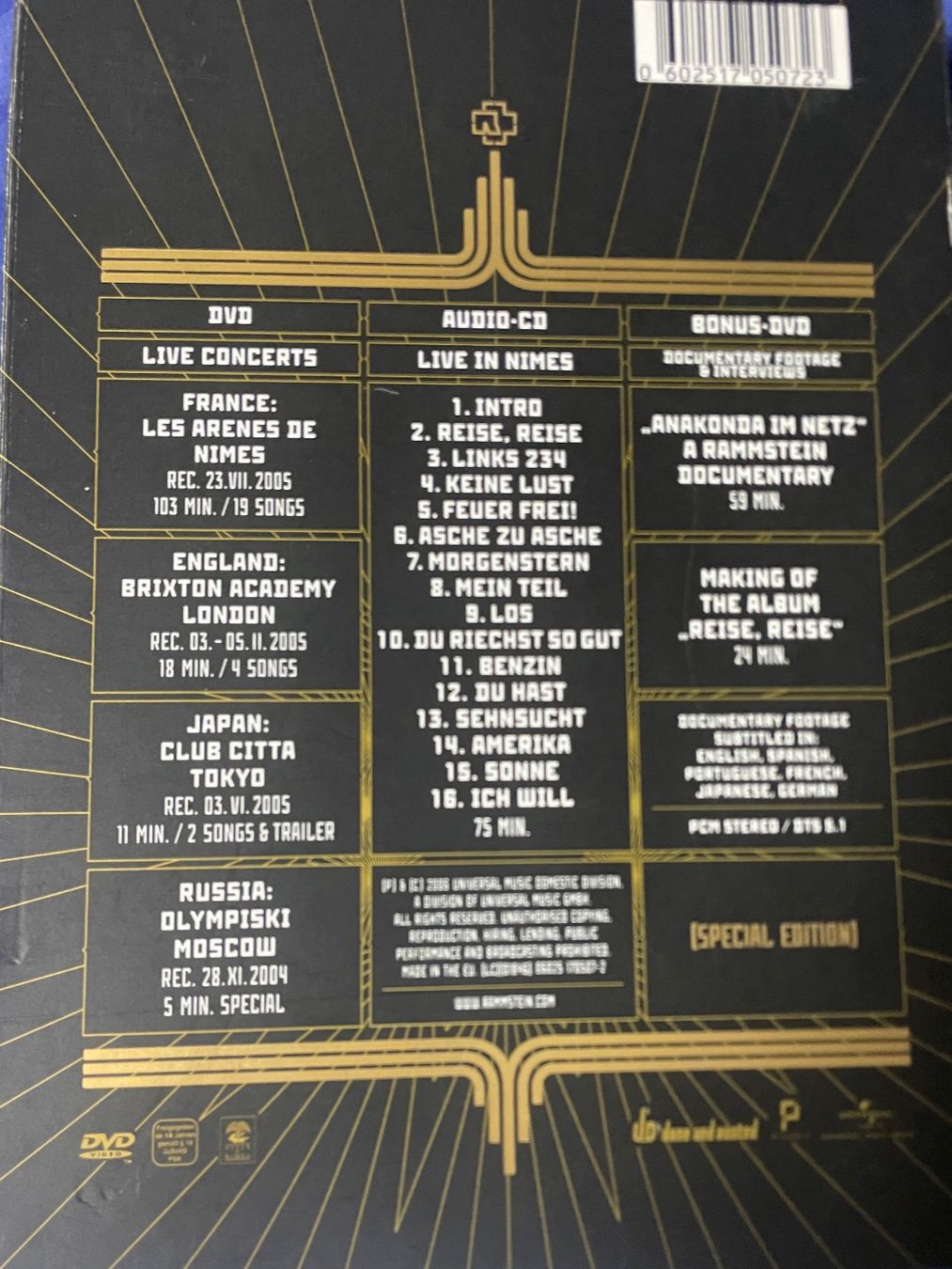 CDs: Rammstein - Völkerball  (+2 DVD) – D'occasion à Muri b. Bern par AdidasCollector 1