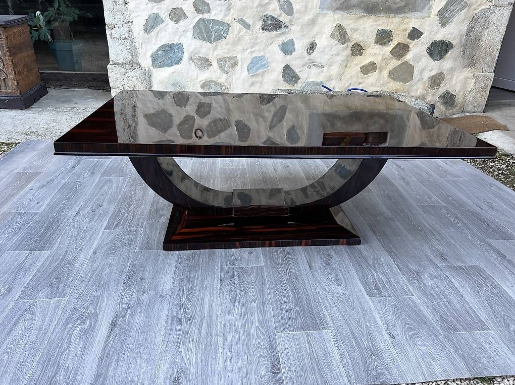 Tavoli: Table basse art déco ébène de Macassar  – Usato da Mollens VD venduto da espritartdeco 3