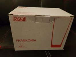 1 Karton mit 6 Trinkgläser 0,3l Rastal-Frankonia, NEU