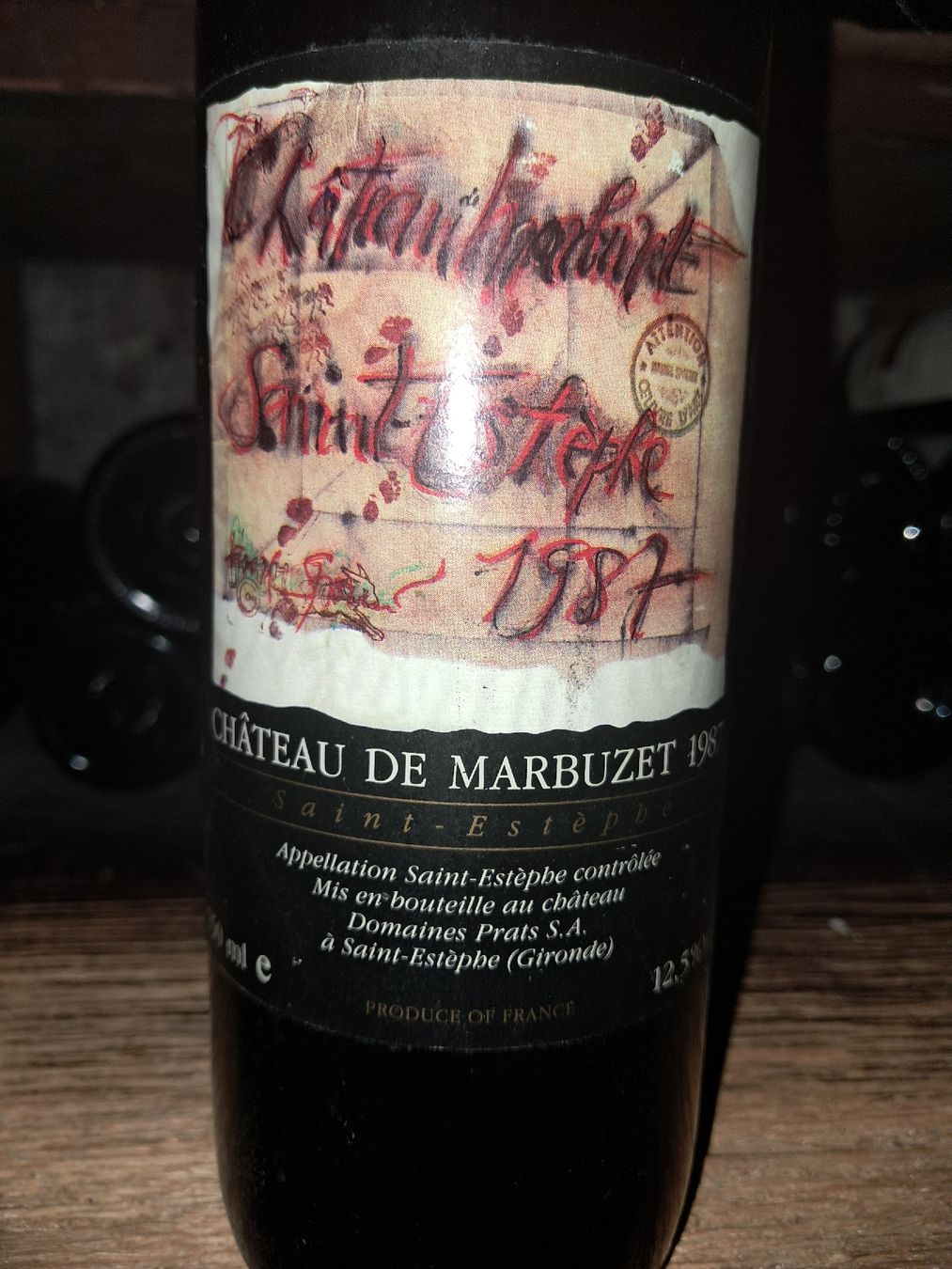 Wein: Château de Marbuzet Saint-Estèphe 1987 – Neu und originalverpackt aus Le locle von juliensaran 1