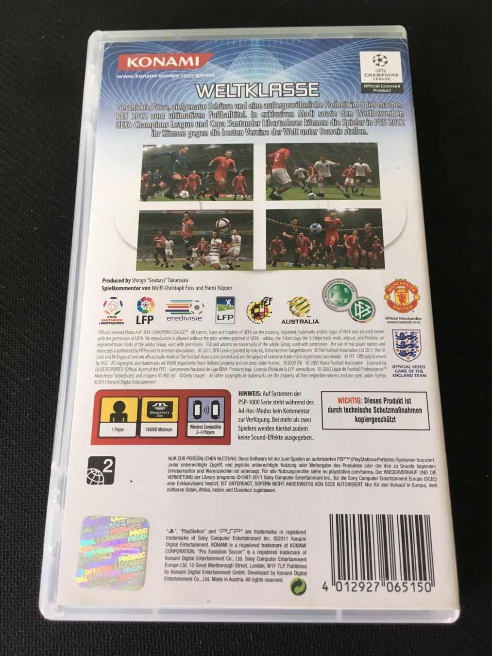 Sony Spiele: PES 2012 für PSP – Gebraucht aus St.Gallen von sjosjo 1