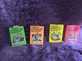 Neon Unnützes Quizzen - Kartenspiel