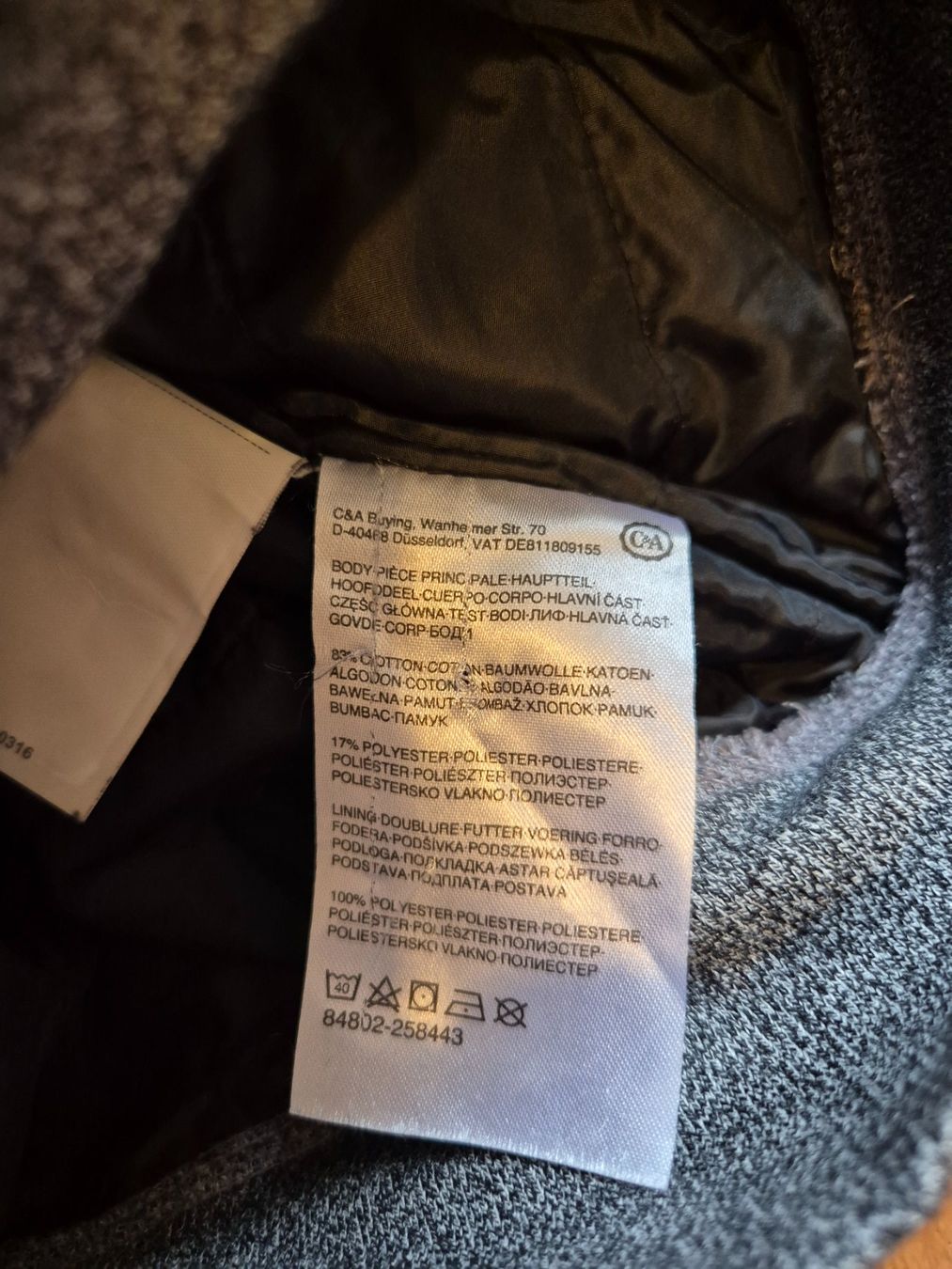 C&A Giacche: Schöne Herren-Übergangsjacke "C&A" (Gr. M) – Usato da Gams venduto da tischi97 4