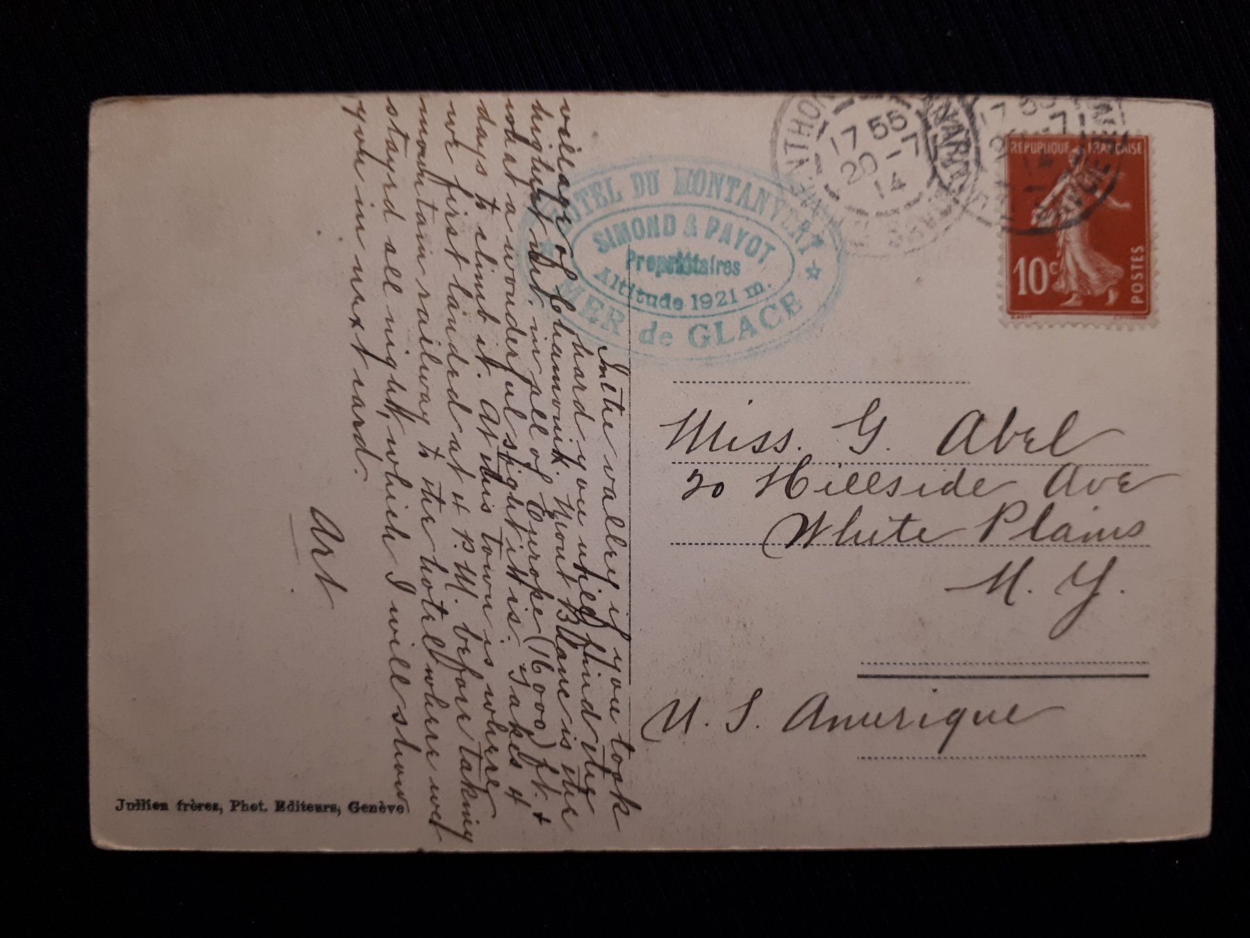 Ansichtskarten: CHAMONIX 1914 – Gebraucht aus Ponto Valentino von giorgia06 1