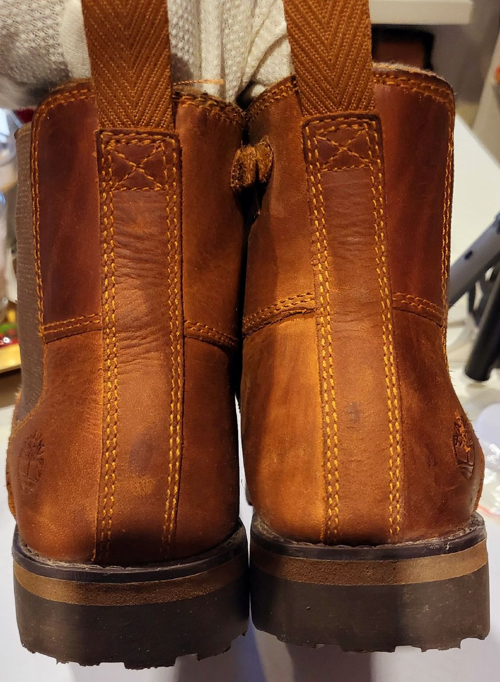 Timberland Herrenschuhe: Timberland Brown Leather Chelsea Boots. – Gebraucht aus Sarmenstorf von zuz_q5kq 3