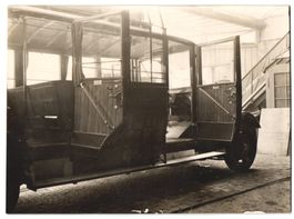 4 Fotografien Bus, Omnibus der Reichspos