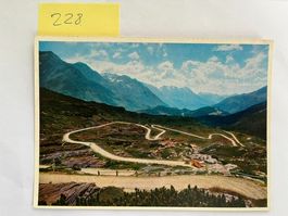 Postkarte San Bernardino Pass;  Postauto; 1957