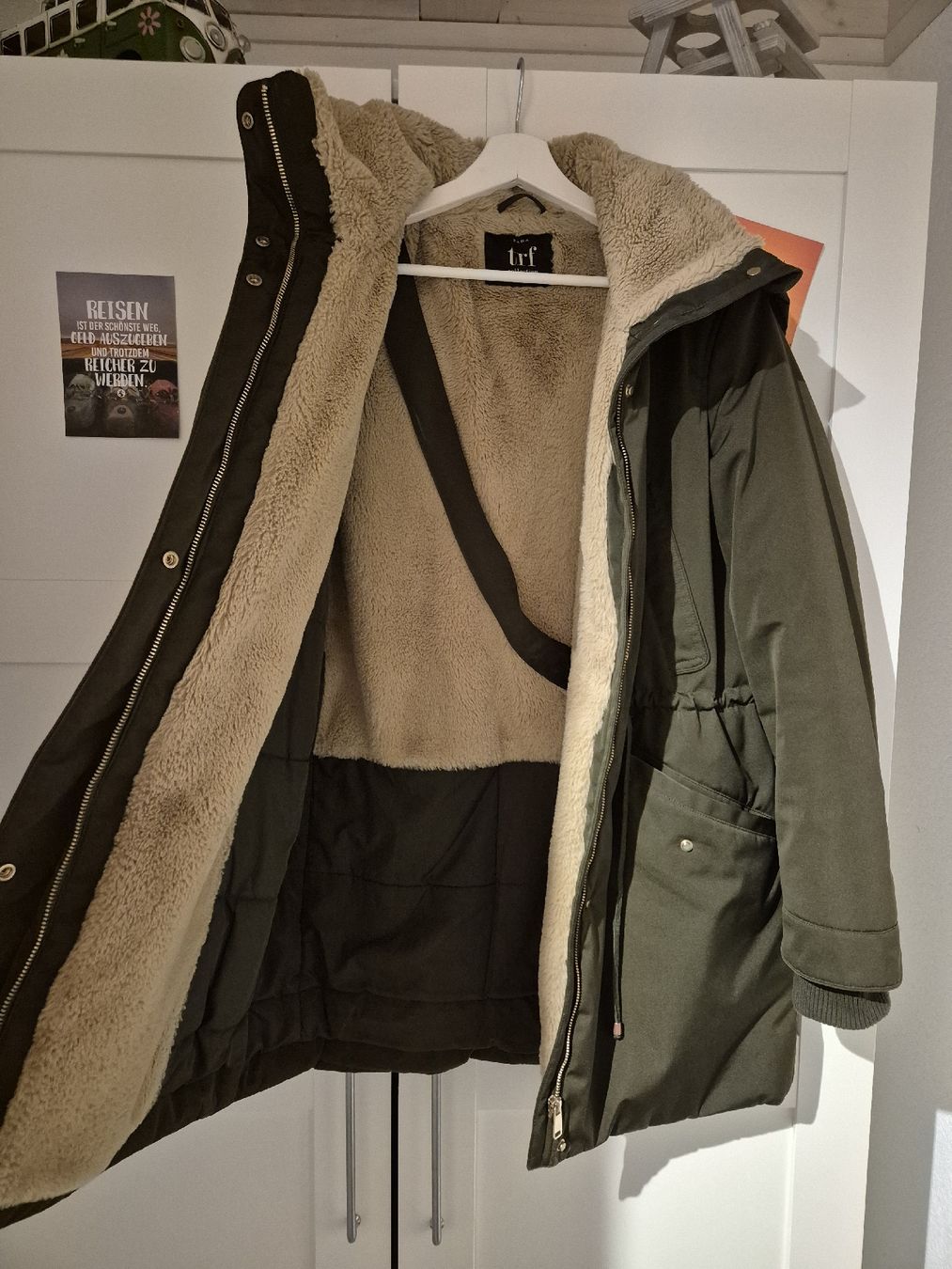 Zara Giacche: Winterjacke von Zara, Khaki, Gr. M – Usato da Känerkinden venduto da melbaumg 1