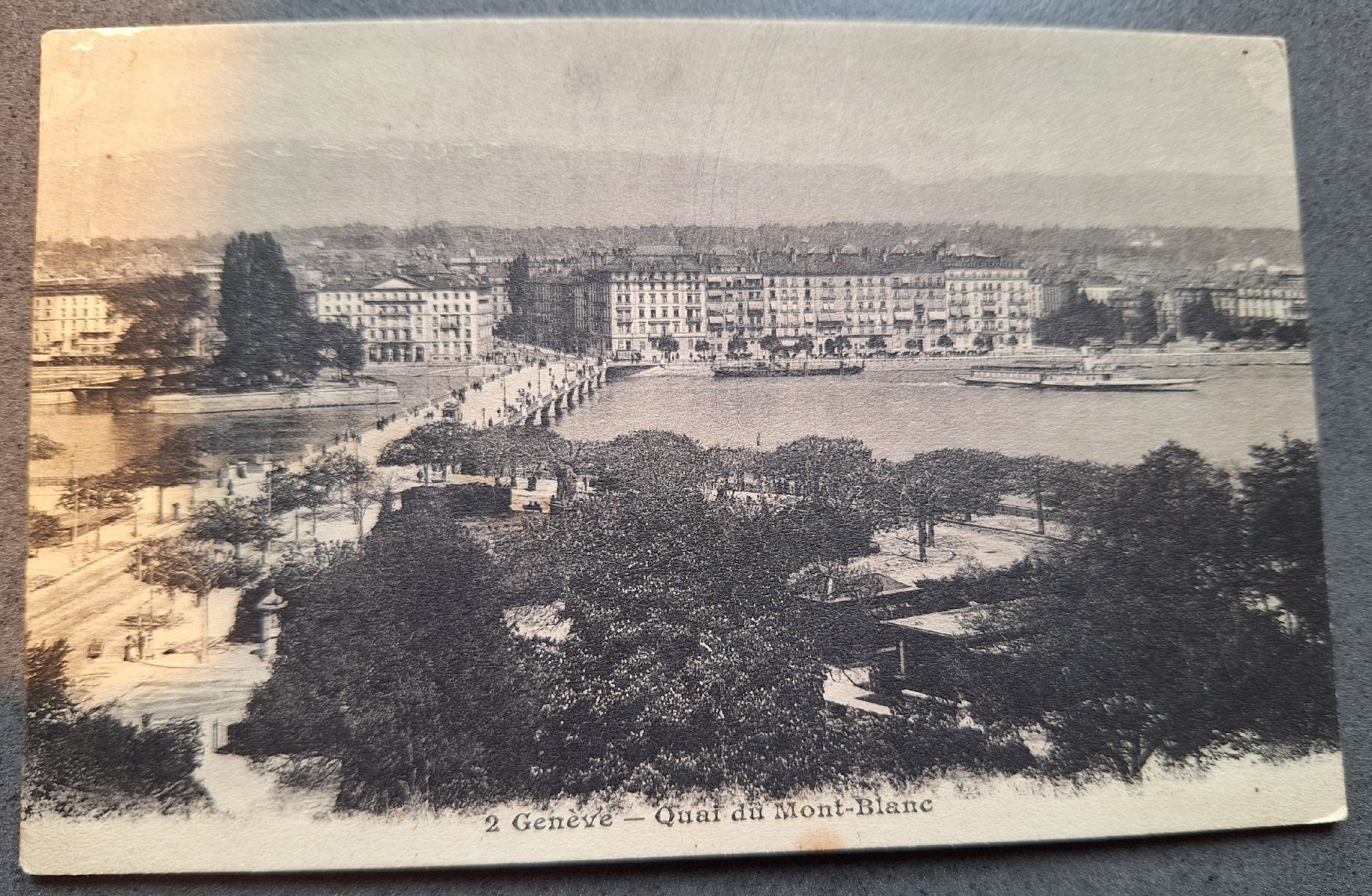 Ansichtskarten: Genève Quai du Mont - Blanc  – Gebraucht aus Balgach von SIMEON27