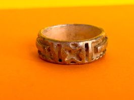 Silberring matt Glyphen (57/18)