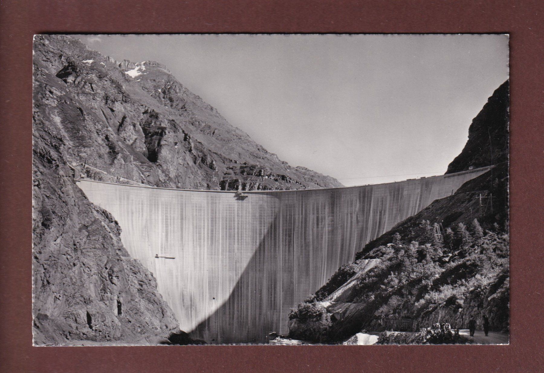 Cartoline postali: Barrage de MAUVOISIN - 1960 – Usato da Pully venduto da nicecards