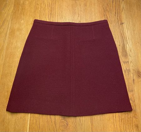 COMPTOIR DES COTONNIERS Jupe trapèze lainage bordeaux 40