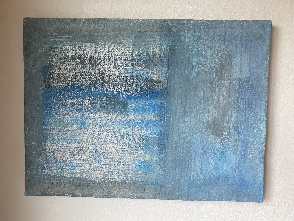 Dipinti: Bild modern Unikat blau weiss 70/50 – Nuovo (secondo la descrizione) da Zuckenriet venduto da Rubin30 1
