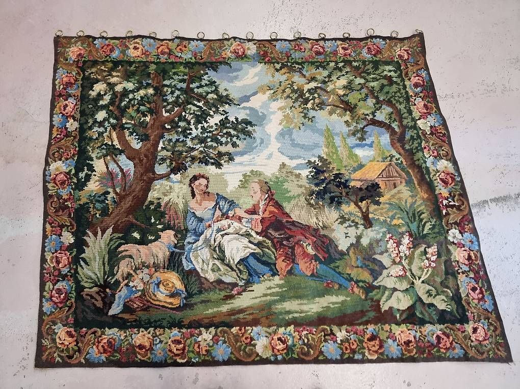 Teppiche: 122×148 Wand Teppich Gobelin – Gebraucht aus Olten von Mezopotamya