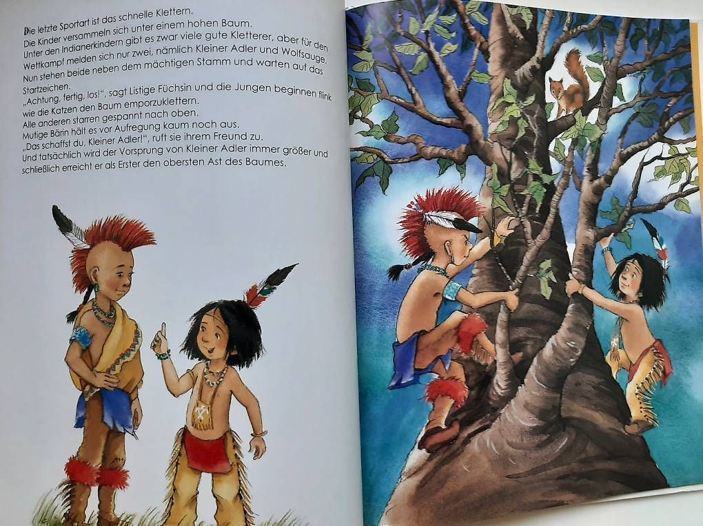Bücher: Kinderbuch "Der Freundschaftstein" mit Indianer, farbig – Gebraucht aus Basel von Renato_hirzi 2