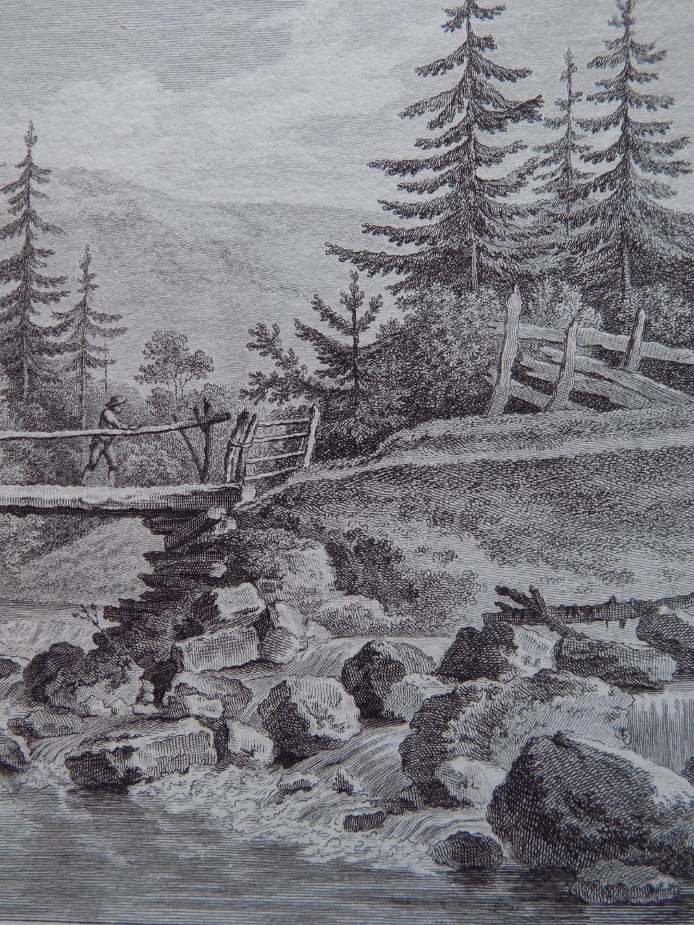 Gravures: Pont de Bellegarde Jaun – D'occasion à Risch par Rischli15 6