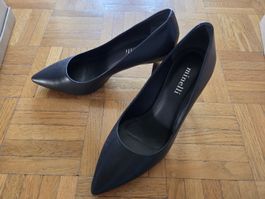 Minelli escarpins noirs pointus T36 talon 7 cm