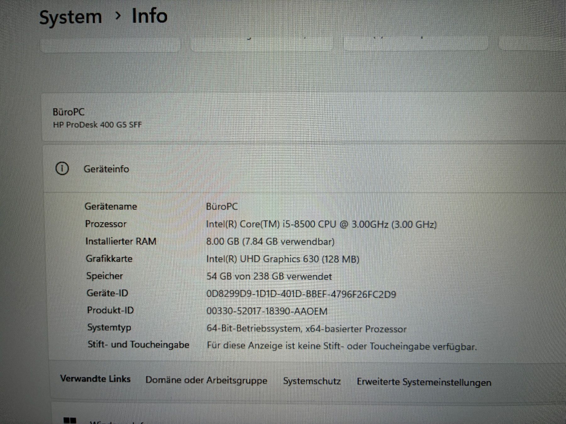 Hewlett Packard PC: HP ProDesk 400 G5 SFF – Usato da Wolfwil venduto da sch_9jzx 1