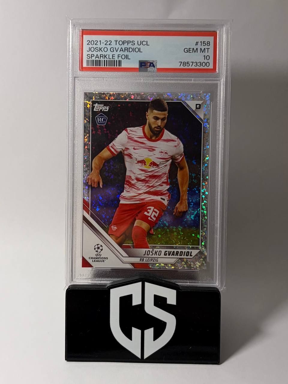 Topps Carte collezionabili: 2021 Topps Chrome Gvardiol Rookie Speckle Refractor PSA 10 – Usato da Oftringen venduto da collectsupply
