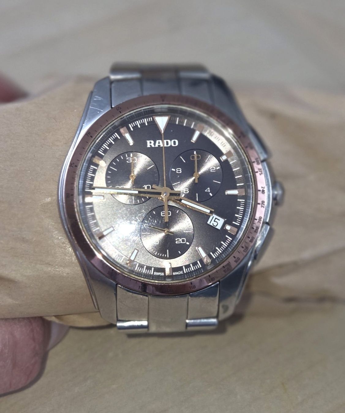Rado Orologi: Rado Hyperchrome Chronograph Edelstahl – Usato da Diepoldsau venduto da Spucky