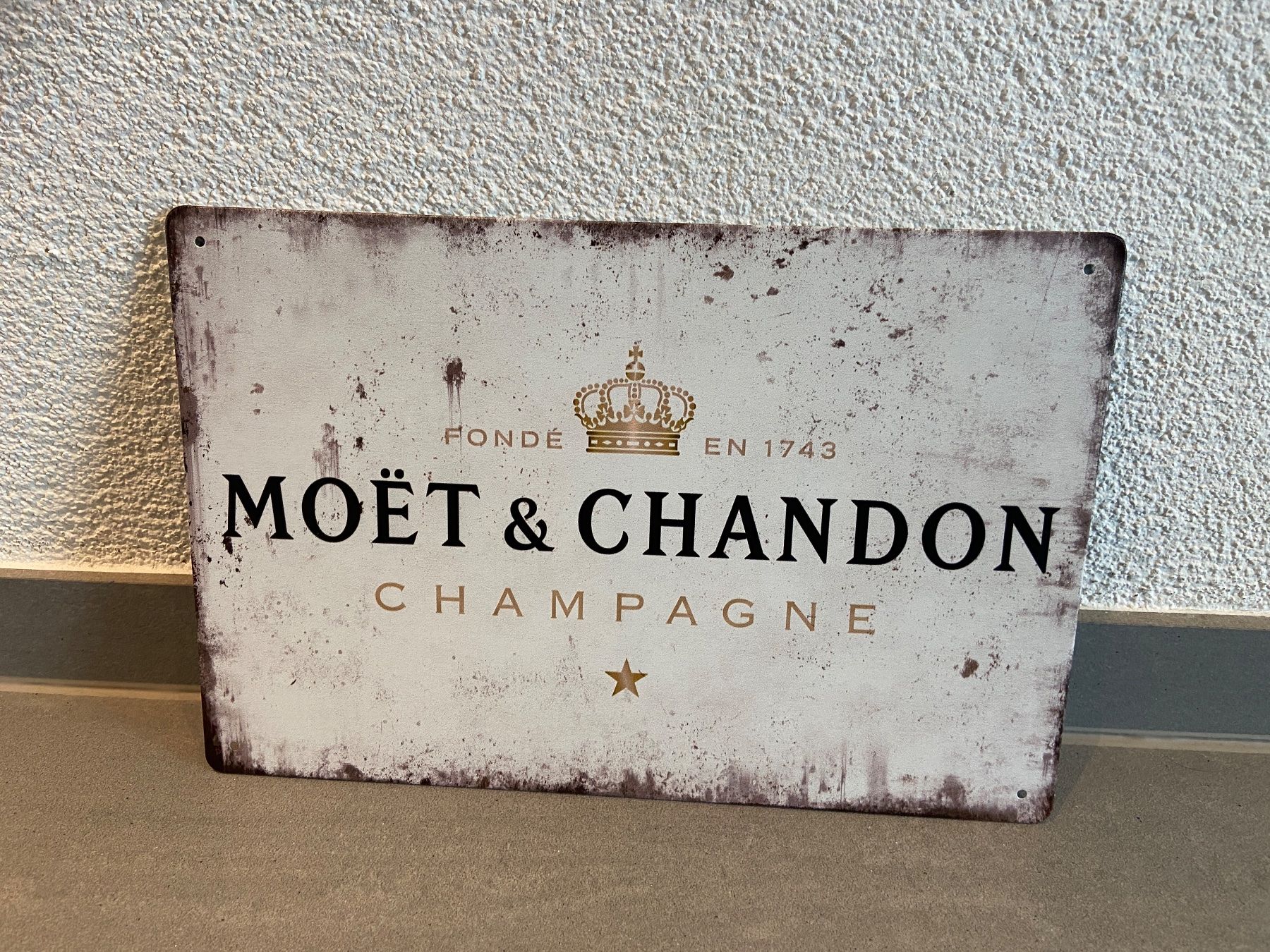 Insegne: MOET & CHANDON Vintage Blechschild ! – Nuovo e nell'imballaggio originale da Seon venduto da Aaargauer01 6