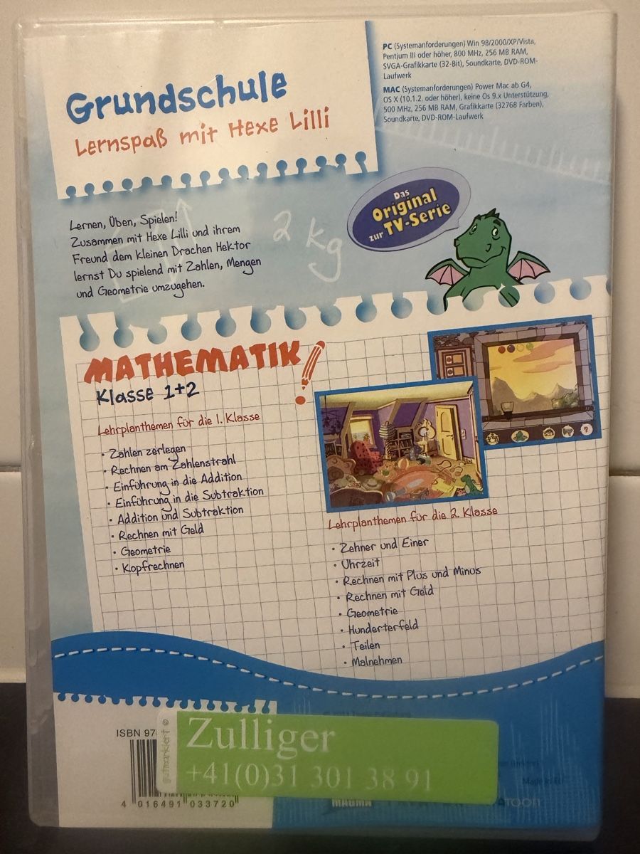 Software: Hexe Lilli Mathematik CD-Rom Klasse 1+2 Win-Mac – Gebraucht aus Lausen von Armand94 1