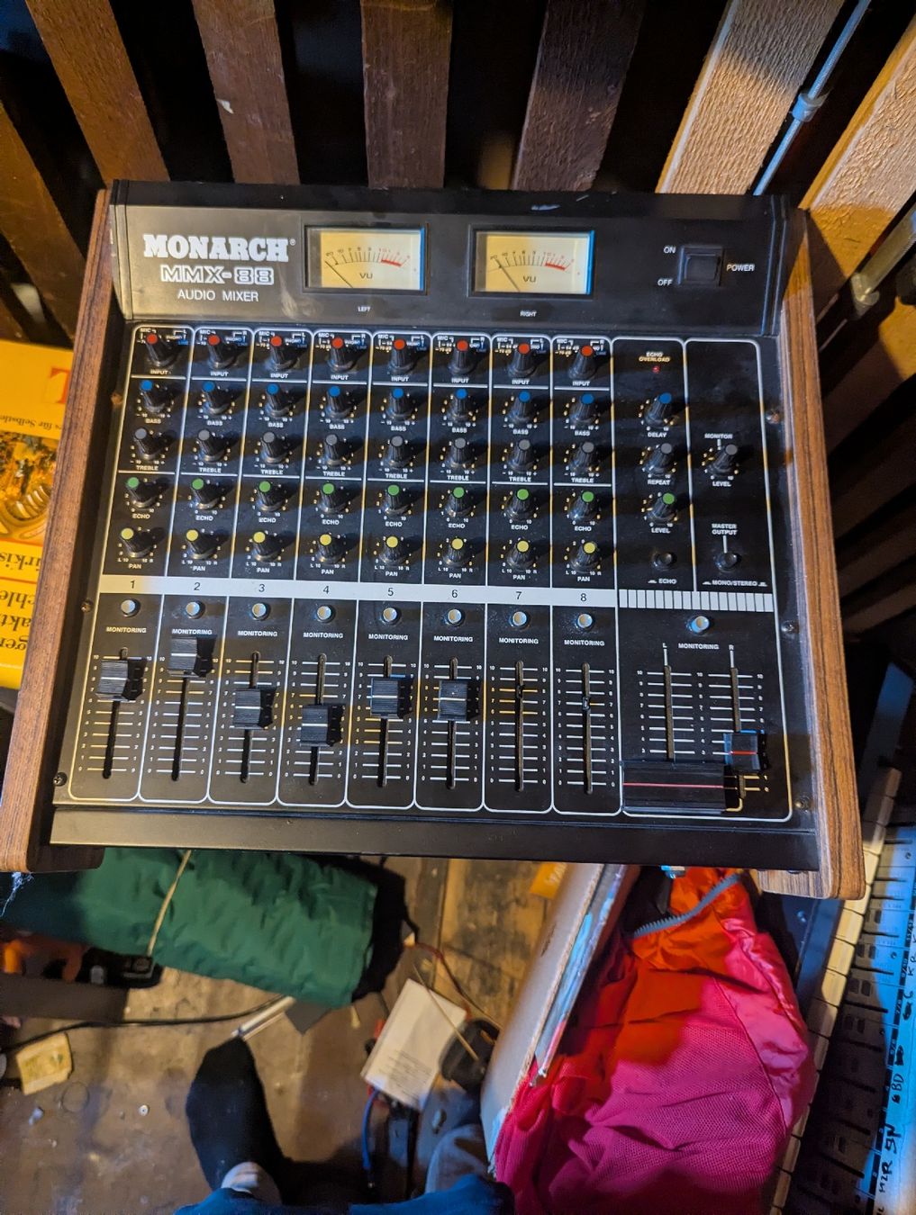 Console di mixaggio: mischpult 8 Kanal Monarch MMX-88 – Usato da Basel venduto da dorjesimeon