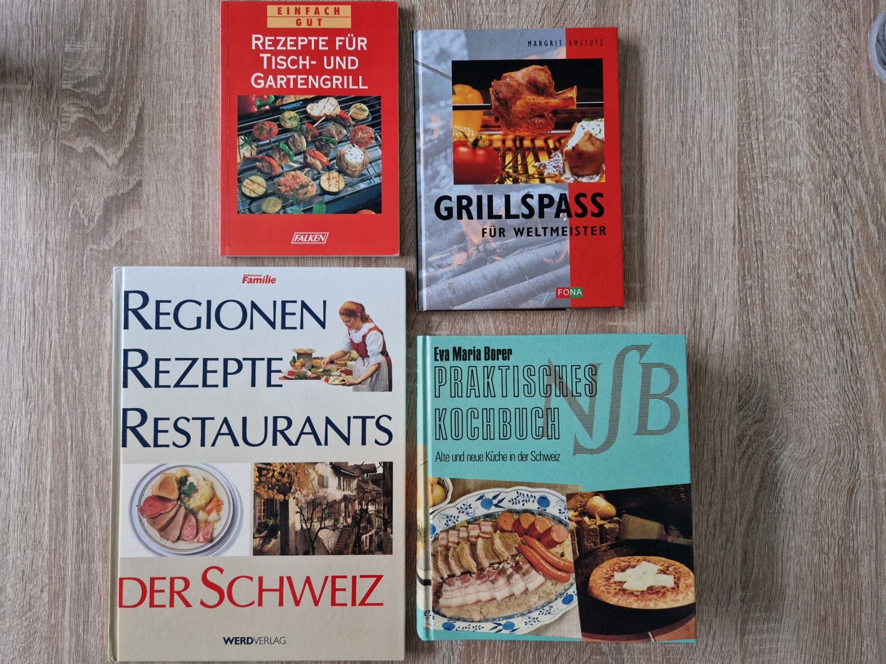 Libri: 4 Kochbücher: Grill & Schweizer Küche – Usato da Rebstein venduto da Ajs_Toy_Palast_1